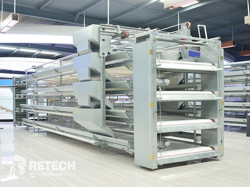 H type battery cage